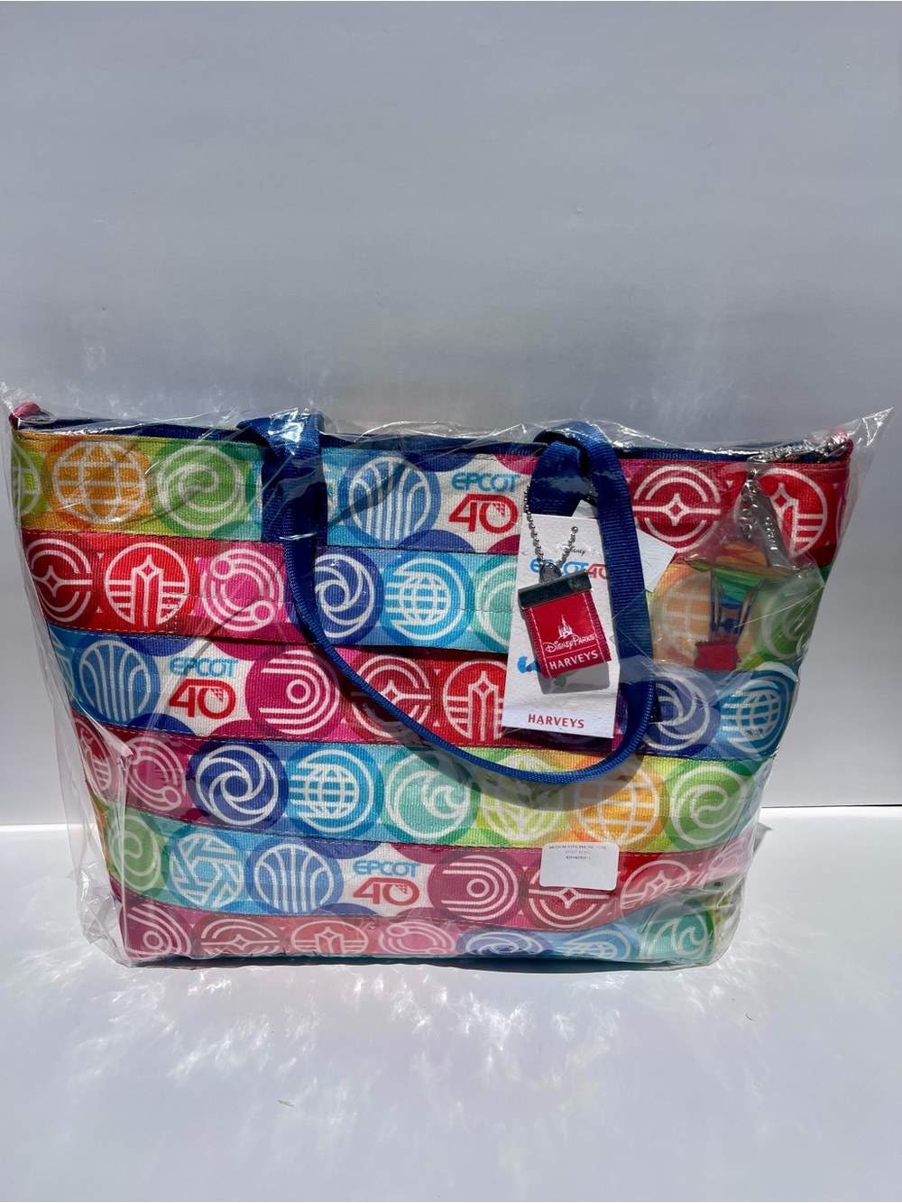 Harveys EPCOT 40th Anniversary Medium Streamline Tote Bag New & Sealed
